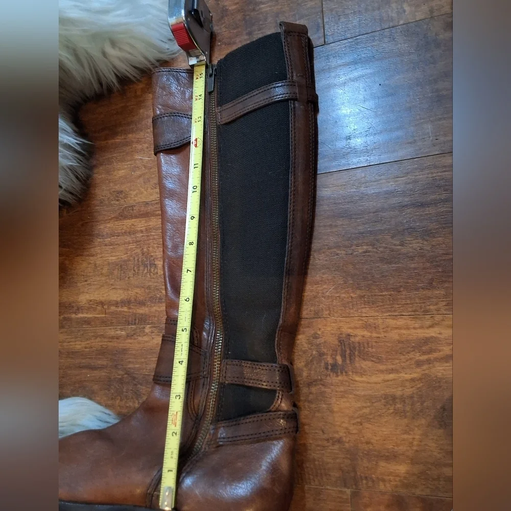 Frye Tall Anna Gore Side Zip Boots 6.5